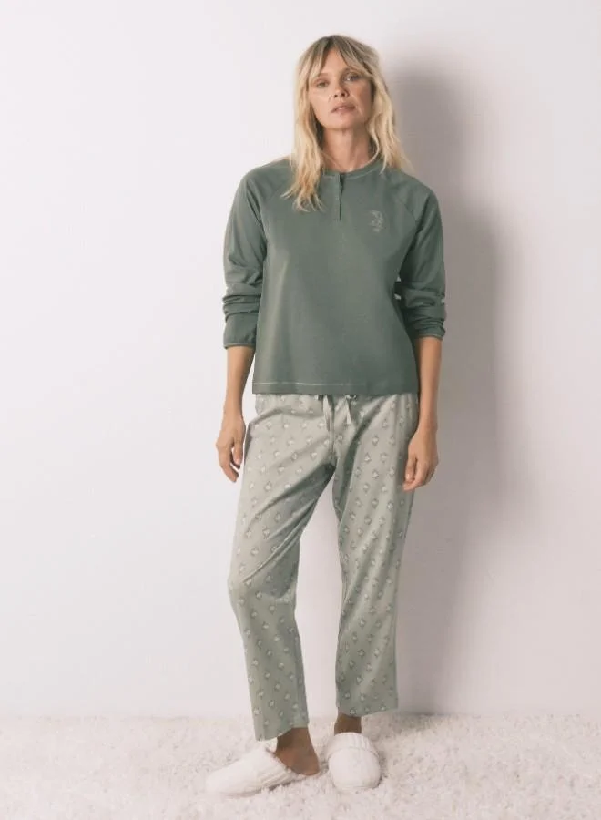women'secret Long pyjamas with floral trouser